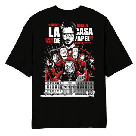 Money Heist Squard  Oversized T-Shirt