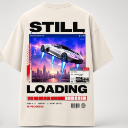 Still Loading Oversized T-Shirt Off-White - Back