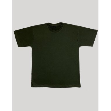 Olive  TerryCotton T-Shirt